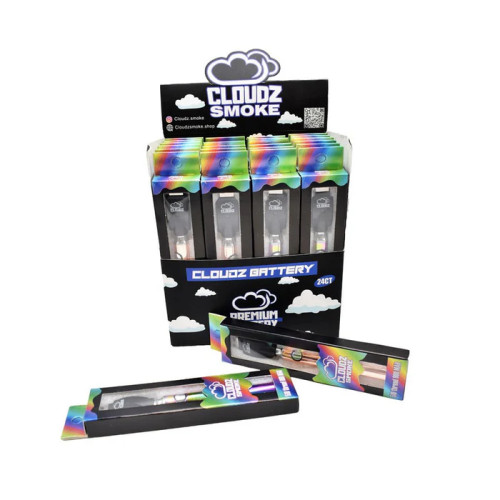 CLOUDZ 900MAH BATTERY 24CT/DISPLAY - ROSE GOLD & RAINBOW CHROME